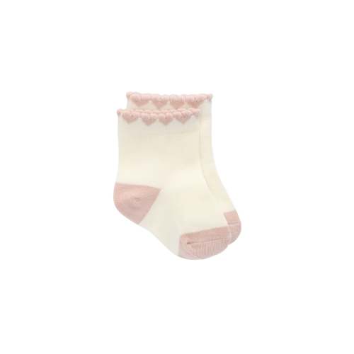 Amour Sock - Parchment/Shell Pink