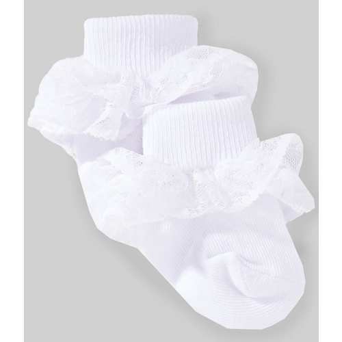 Edgehill Collection Baby Girls Ruffle Lace Sock
