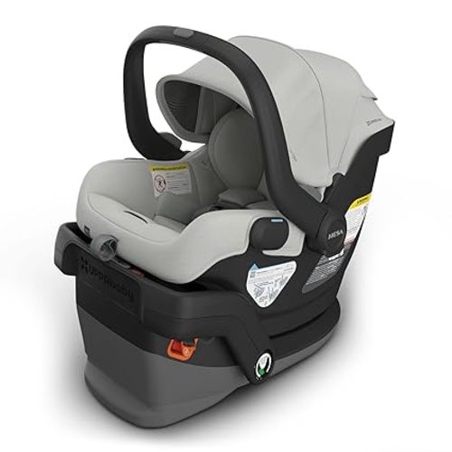 UPPAbaby Mesa V3 Infant Car Seat - Easy Installation + SmartSecure Technology - Attaches to Stroller | Base + Infant Insert Included - Declan (Oat Mélange)