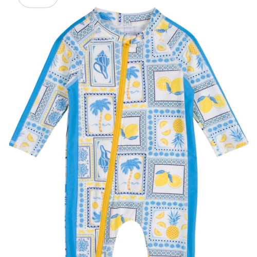 SwimZip Boys' Long-Sleeve UPF 50+ Swimsuit for Baby, Toddler, & Little Boys