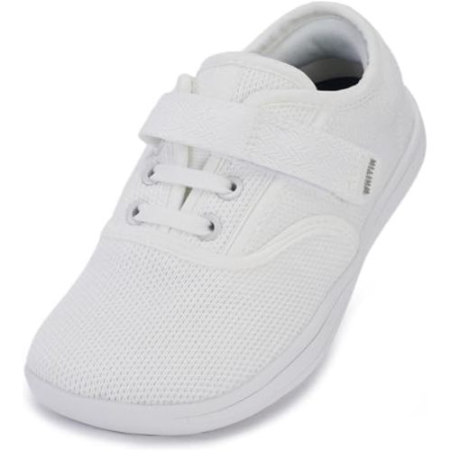 WHITIN Toddler/Little Kids Wide Toe Box Barefoot Shoes + Minimalist Sneakers for Boys Girls + Zero Drop Sole