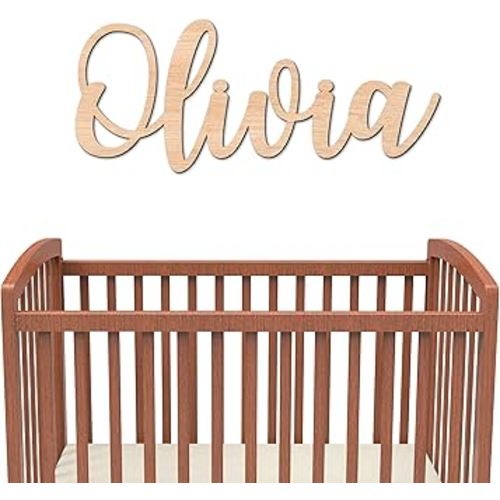 Personalized Wooden Name Sign for Nursery Wall Letters Custom Baby Name Sign for Wall Room Decor