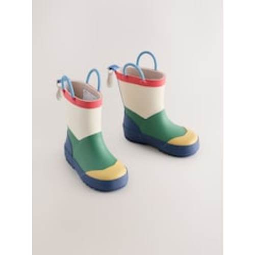 Buy Neutral Colourblock Handle Pull On Wellies from Next USA