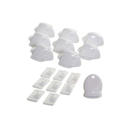 Adhesive Mag Lock - 8 Locks & 1 Key