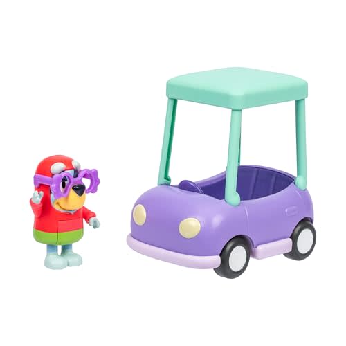 Bluey Basic Granny Toddler Toy Car, 3” Articulated Janet Kids Toy, Immersive Car Toys for Toddlers of Ages 3+