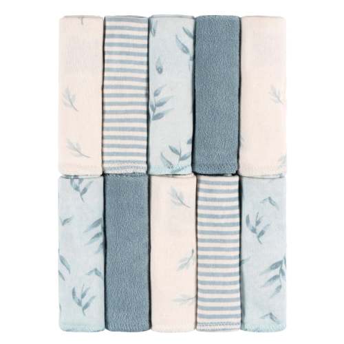 10-Pack Baby Boys Blue Terry Washcloths
