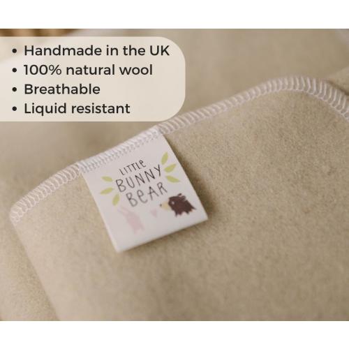 Natural Wool Pad - Small (38x50cm) | Organic Baby Changing Mat, Bassinet Protector, Nappy-Free Pad