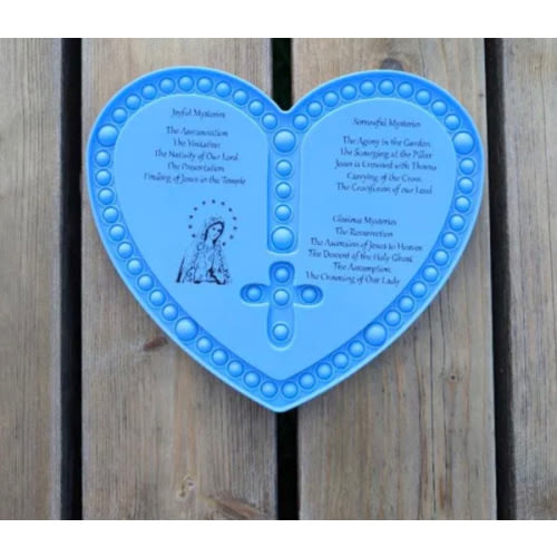 Rosary Pop It With Mysteries | Virgin Mary Silicone Fidget for Prayer | Catholic Gift for Kids, First Communion, Neurodiverse Faith Tool - Etsy