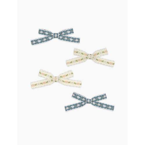 Bow Hair Clips - 4 Pack in Multi