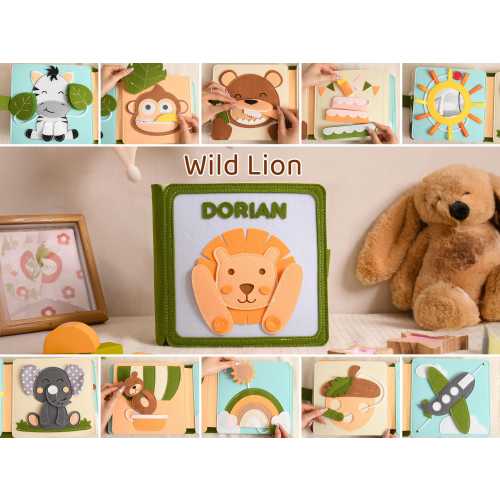 Custom Baby Quiet Book,Personalized Toddler Busy Book,Educational Toys For Kids,Newborn Gift,Baby Book,Baby Shower Gift,First Birthday Gift