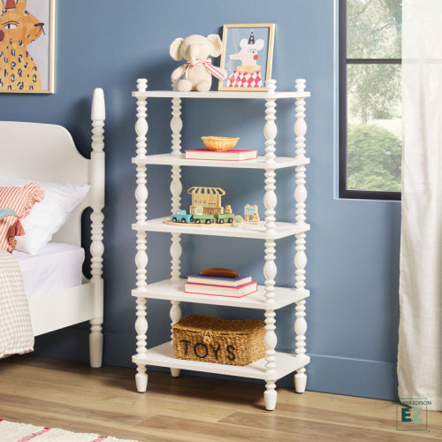 Walker Edison Vivienne Solid Wood Spindle Short Bookshelf & Reviews | Wayfair