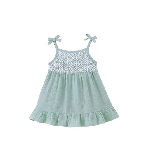 Baby Girl Clothes Toddler Dress Summer Infant Outfits 3-24 Months | Little Girls' Ruffle Sleeveless Dresses, Newborn Casual Boho Sundress with Cute Mini Bag, Perfect Daily Wear for Girls