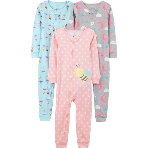 Simple Joys by Carter's Babys' 3 pack Snug Fit Footless Cotton Pajamas