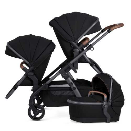 Silver Cross Wave 3 Complete Single-to-Double Stroller - Licorice