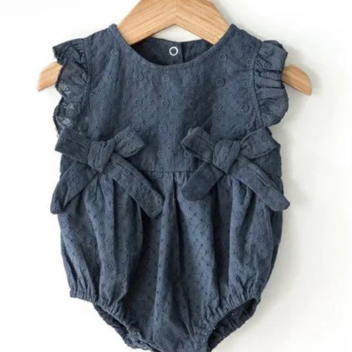 Olivia Romper in Navy | Reverie Threads