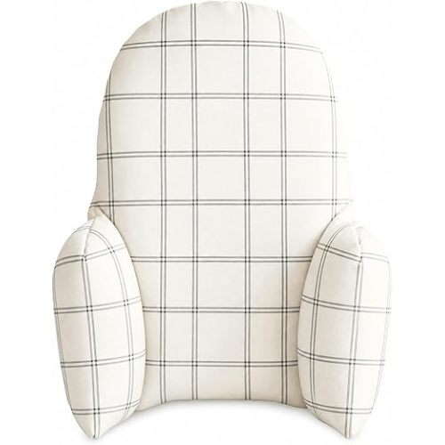 Yeah Baby Goods Wipeable Cushion Cover (Modern Double Plaid) - Compatible with The IKEA Antilop Highchair - Soft, Waterproof Baby High Chair Cover