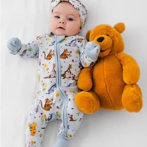 Winnie-the-Pooh in Bloom Bamboo Zippered Sleeper