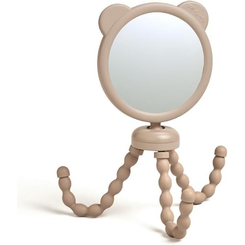 Itzy Ritzy Stroller Accessory - Features 360 Degree Swivel Design, Tilting & Flexible, Easy-Attach Wraparound Legs (Bear) - Stroller Mirror