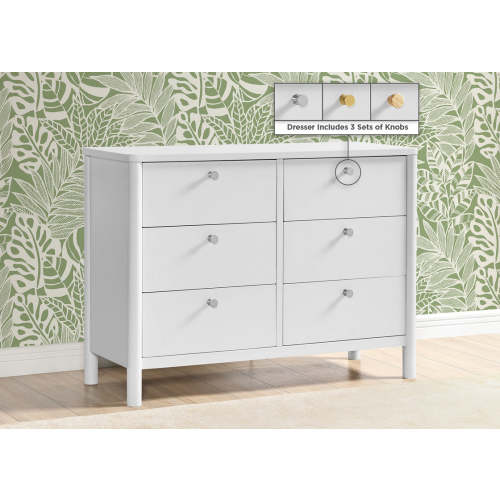 Brooks 6 Drawer Dresser with Interlocking Drawers | Delta Children