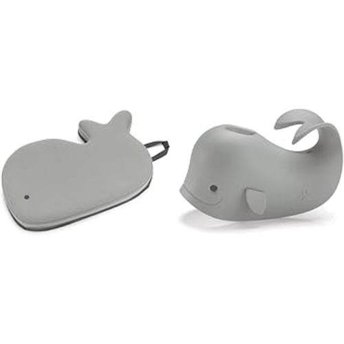 Skip Hop Moby Bath Kneeler and Spout Cover, Grey
