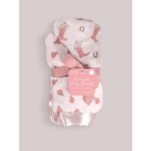 JuJuBe x Studio Oh! Ultra-Soft Thick Reversible Baby Blanket - Bloomin' Boot