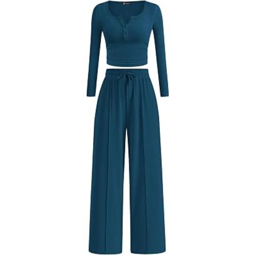 PRETTYGARDEN Women's Fall 2 Piece Matching Lounge Sets