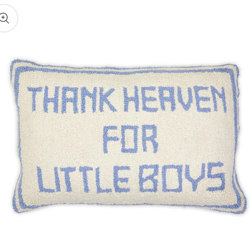 Two's Company - Thank Heaven for Little Boys Punch Embroidery Decorati - Default Title - Sweet E's Children's Boutique