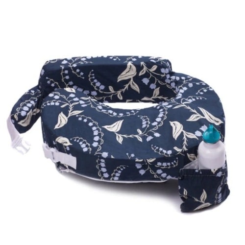 My Brest Friend nursing pillow — bluebells floral print