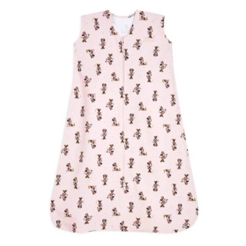 HALO 100% Cotton 0.5 TOG Sleepsack Wearable Blanket Disney - Minnie Fun - M: Infant, Sleeveless, Front Zipper, U Neck