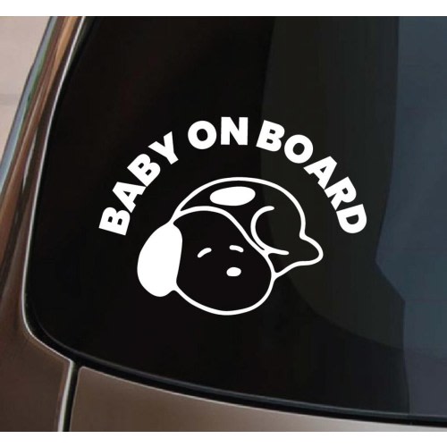 Puppy Baby on Board | Bumper Sticker | Weatherproof Car Decal | Window Decal