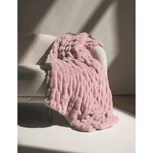 Hugs Heirloom Rose Plush Blanket | Minky Couture