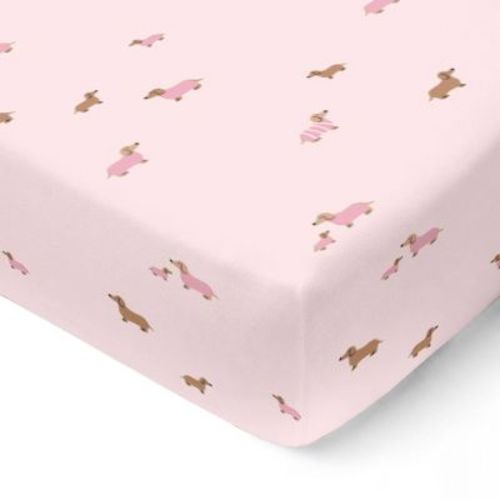 günamüna® Baby Crib Sheet - Girl Dog