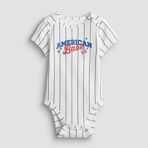 Baby Boy Jumping Beans® Short Sleeve Lapped Shoulder Bodysuit