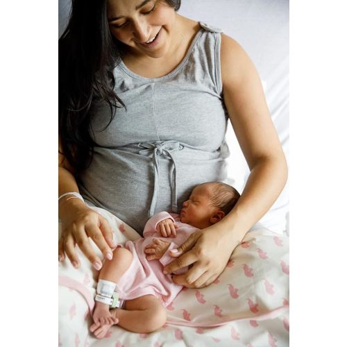 Monica + Andy Luxe Maternity Gown for Labor & Delivery - Black