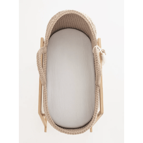 100% Muslin Cotton Fitted Sheets for Anzy Home Moses Baskets