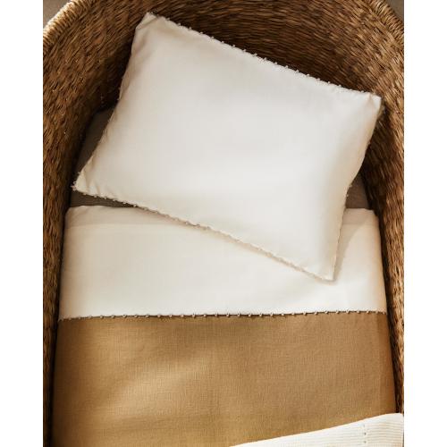 MINI CRIB SHEET SET WITH TRIM DETAIL