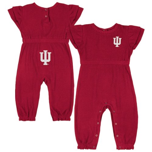 Indiana Hoosiers Colosseum Infant Beautopia Waffle Knit Romper - Crimson