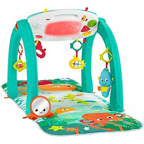 Fisher-Price 4-in-1 Ocean Activity Center, Blue/Green