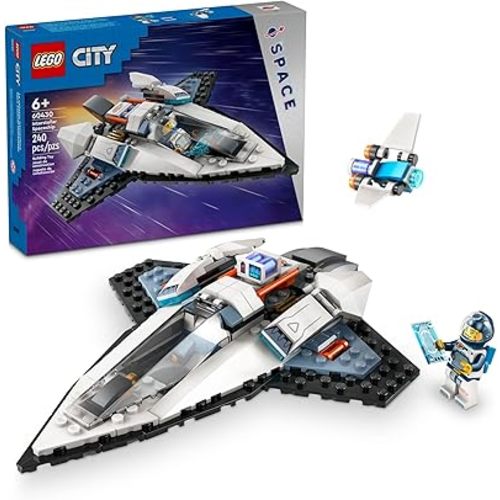 LEGO City Interstellar Spaceship Toy for Kids, Creative Play Space Building Set with Spacecraft Model, Drone, and Astronaut Figure, Building Toy for Boys, Girls and Kids Ages 6 and Up, 60430