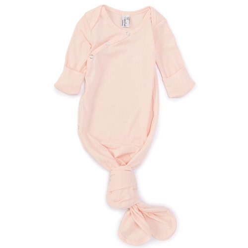 Copper Pearl Baby Long-Sleeve Knotted Gown