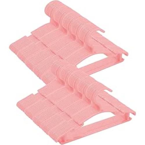 100 Pack Pink Baby Nursery Closet Hangers,Non-Slip Laundry Infant Pant Hanger for Newborn Clothes Gift,Ultra-Thin Child Coat Hanger for Girl Boy Toddler Kids