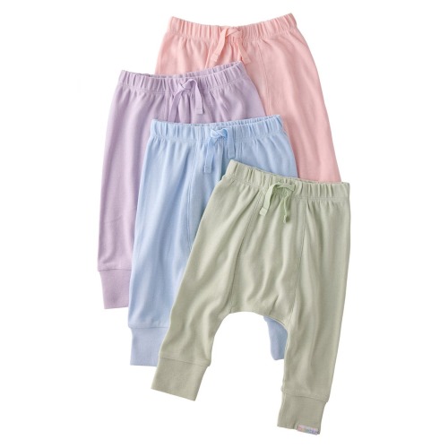 Kids' 4-Pack Assorted Joggers, Newborn