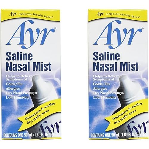AYR Saline Nasal Mist, 1.69 Fl Oz (Pack of 2)
