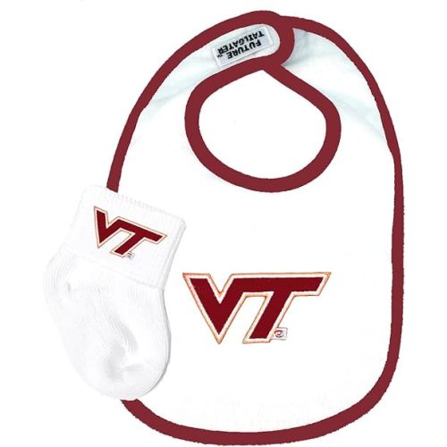 Virginia Tech Hokies Baby Bib and Socks Set