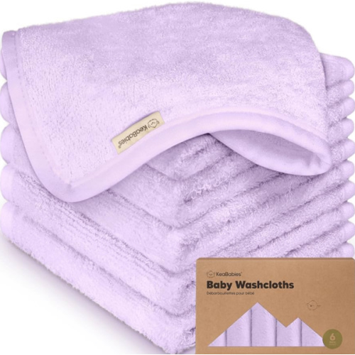 6-Pack Soft Baby Washcloths
