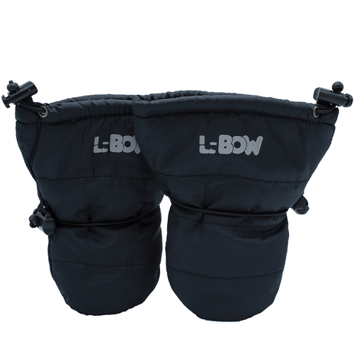Infant Mitts Black – L-Bow
