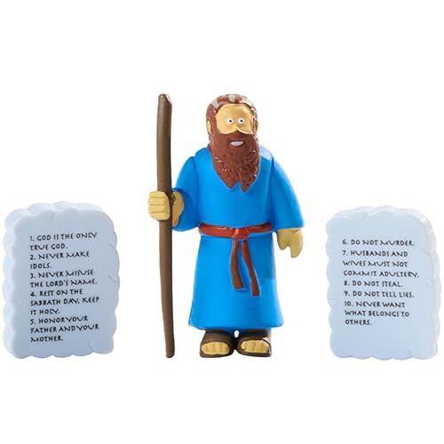 Mardel Beginner's Bible Moses and the 10 Commandments Figurines, 3 Pieces