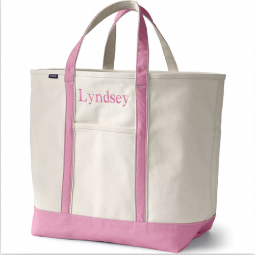 Medium 5 Pocket Open Top Canvas Tote Bag | Lands' End