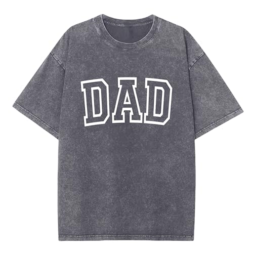 Vintage Acid Washed Oversized Mom Dad Matching Shirts Family Outfits Pregnancy Announcement Shirt S-3XL