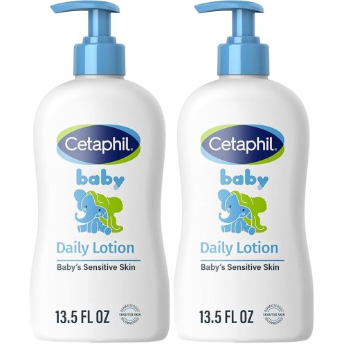 Baby Daily Lotion with Organic Calendula |Vitamin E | Sweet Almond & Sunflower Oils |13.5 Fl. Oz (Pack of 2)